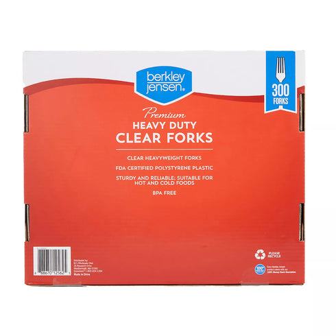 Berkley Jensen Premium Plastic Forks, 300 ct.